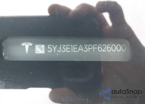 2023 Tesla Model 3 Rear-Wheel Drive z USA, uszkodzony, nr VIN 5YJ3E1EA3PF626000